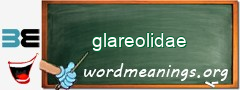 WordMeaning blackboard for glareolidae